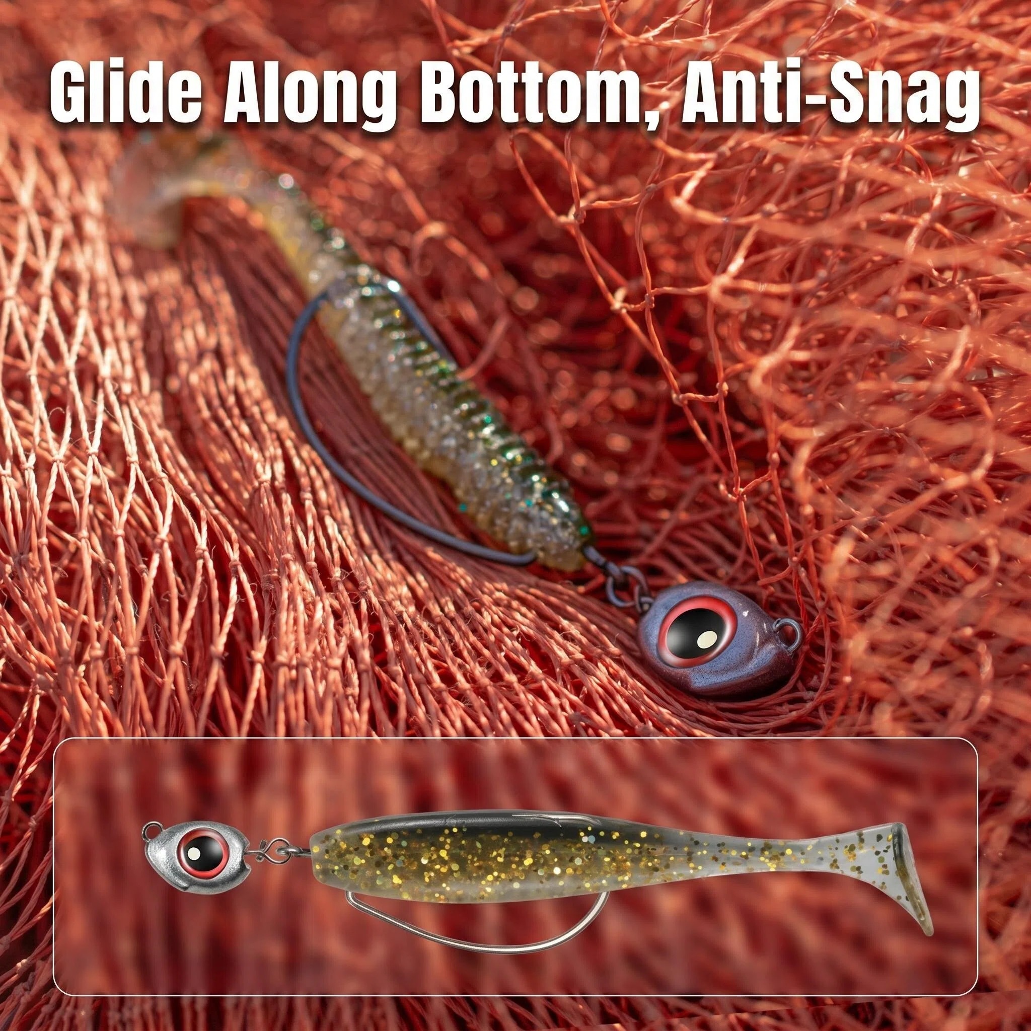 Jig Head Lure - 5PCS 3.5g 5g 7g 10g Wobbler