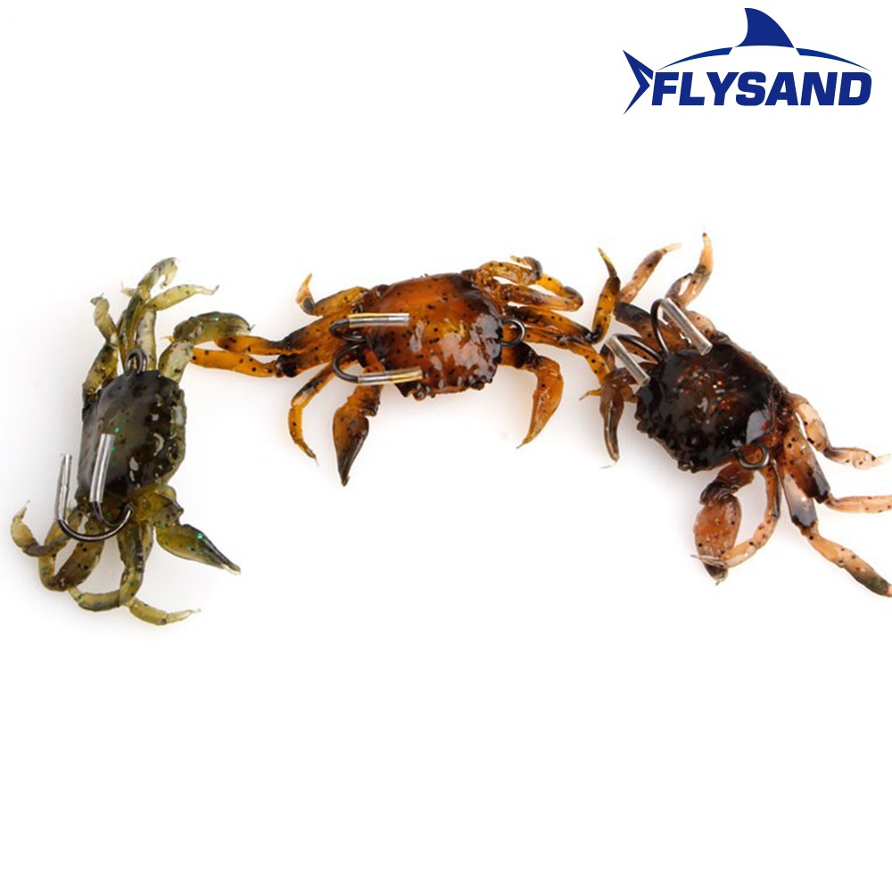 FLYSAND Bionic Crab Silicone S - Jig Head Lure ulasan dan harga