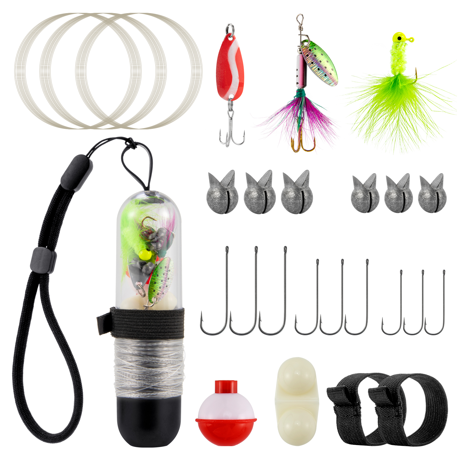 25pcs Survival Fishing Kit Poc - Jig Head Lure ulasan dan harga