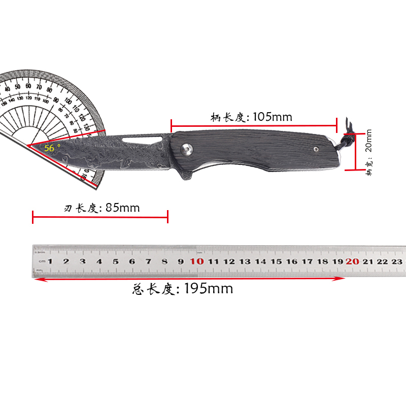 New 8cr13MOV steel core ebony  - Fishing Equipment Kitchener ulasan dan harga