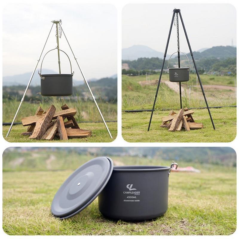 4.5L Camping Hanging Pot Cookw - Fishing Equipment Kitchener ulasan dan harga