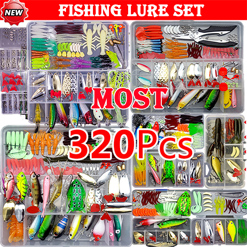 Fishing Lure Kit Soft and Hard - Fishing Equipment Clearance ulasan dan harga