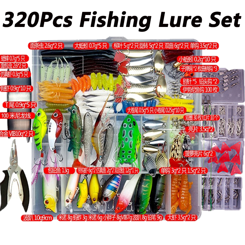 Fishing Lure Kit Soft and Hard - Fishing Equipment Clearance ulasan dan harga