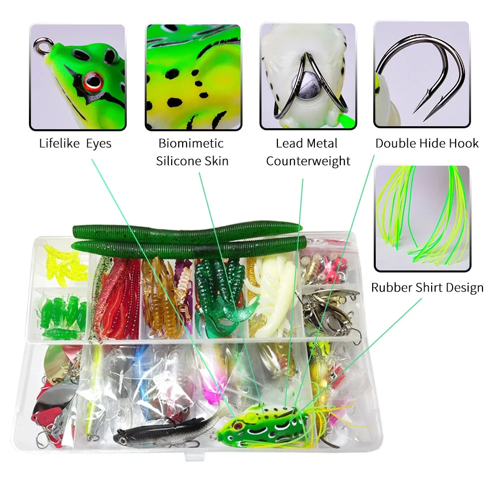 Fishing Lures Set Combo Soft H - Fishing Equipment Clearance ulasan dan harga