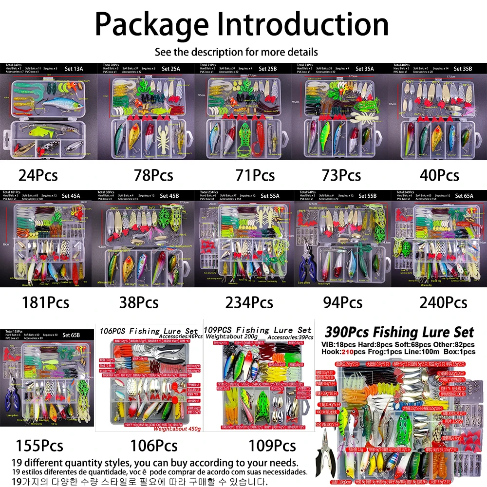 Fishing Lures Set Combo Soft H - Fishing Equipment Clearance ulasan dan harga