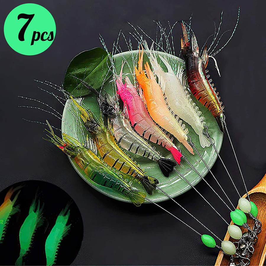 3pcs/7pcs Shrimp Lures Fishing - Fishing Equipment Clearance ulasan dan harga