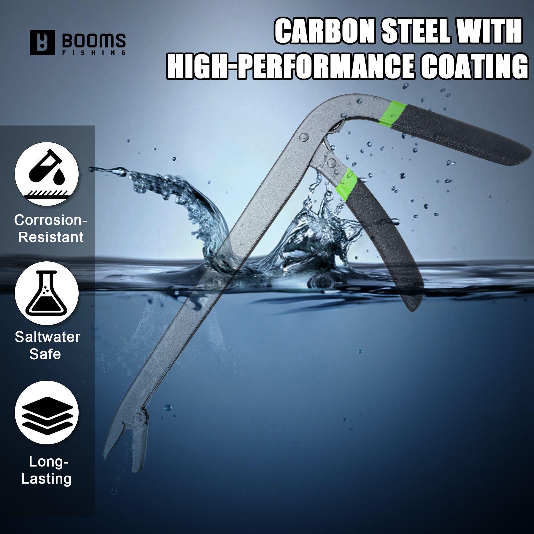 Booms Fishing 25cm Carbon Stee - Fishing Equipment Warehouse ulasan dan harga