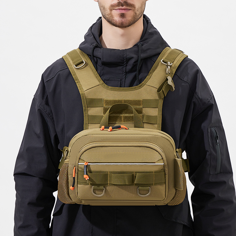 Men Chest Bag Tactical Fishing - Fishing Lure ulasan dan harga