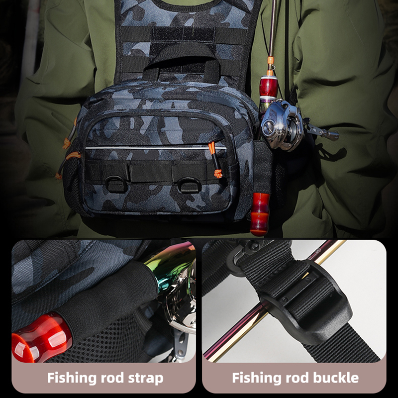 Men Chest Bag Tactical Fishing - Fishing Lure ulasan dan harga