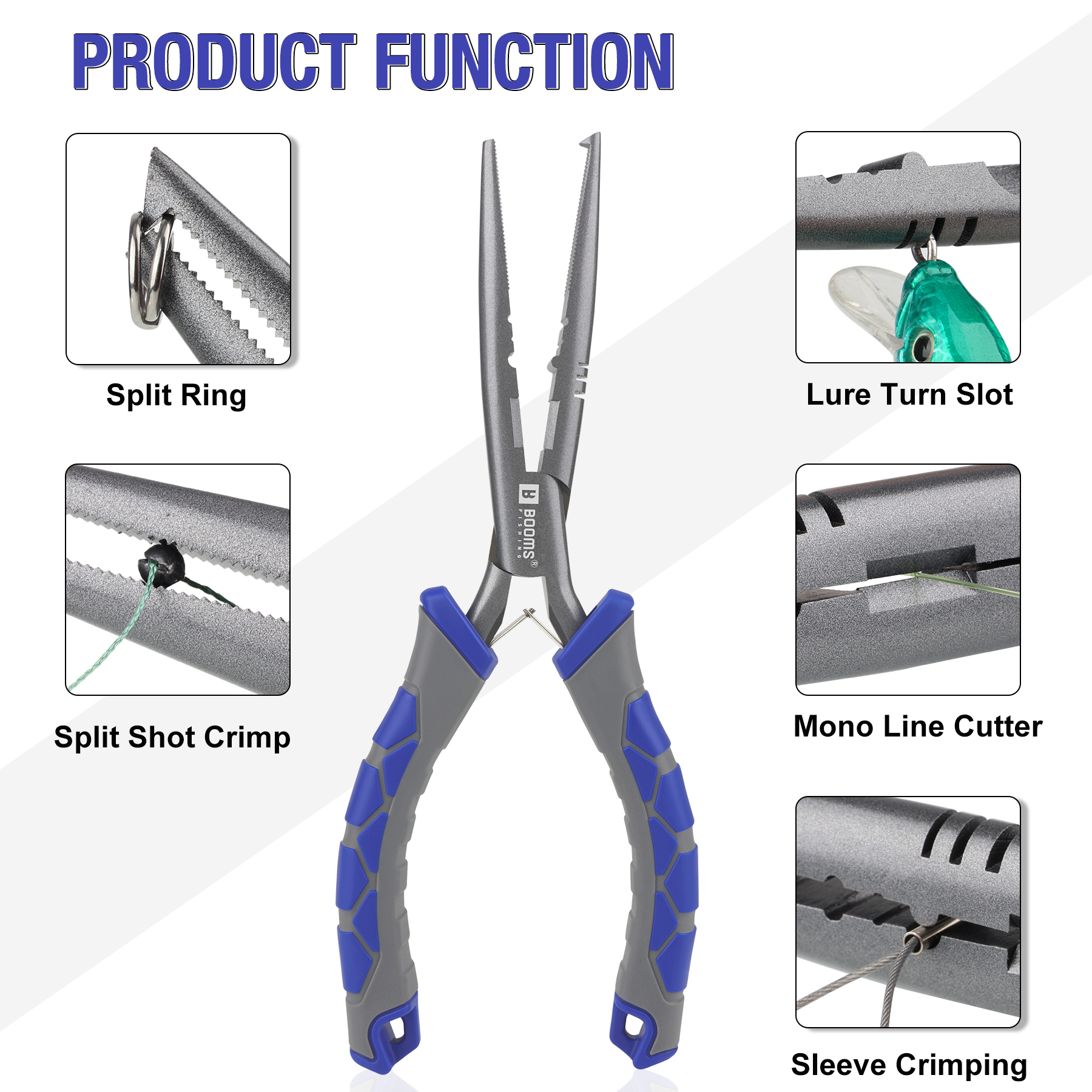 Booms Fishing 23cm Pliers and  - Fishing Equipment Hanger ulasan dan harga