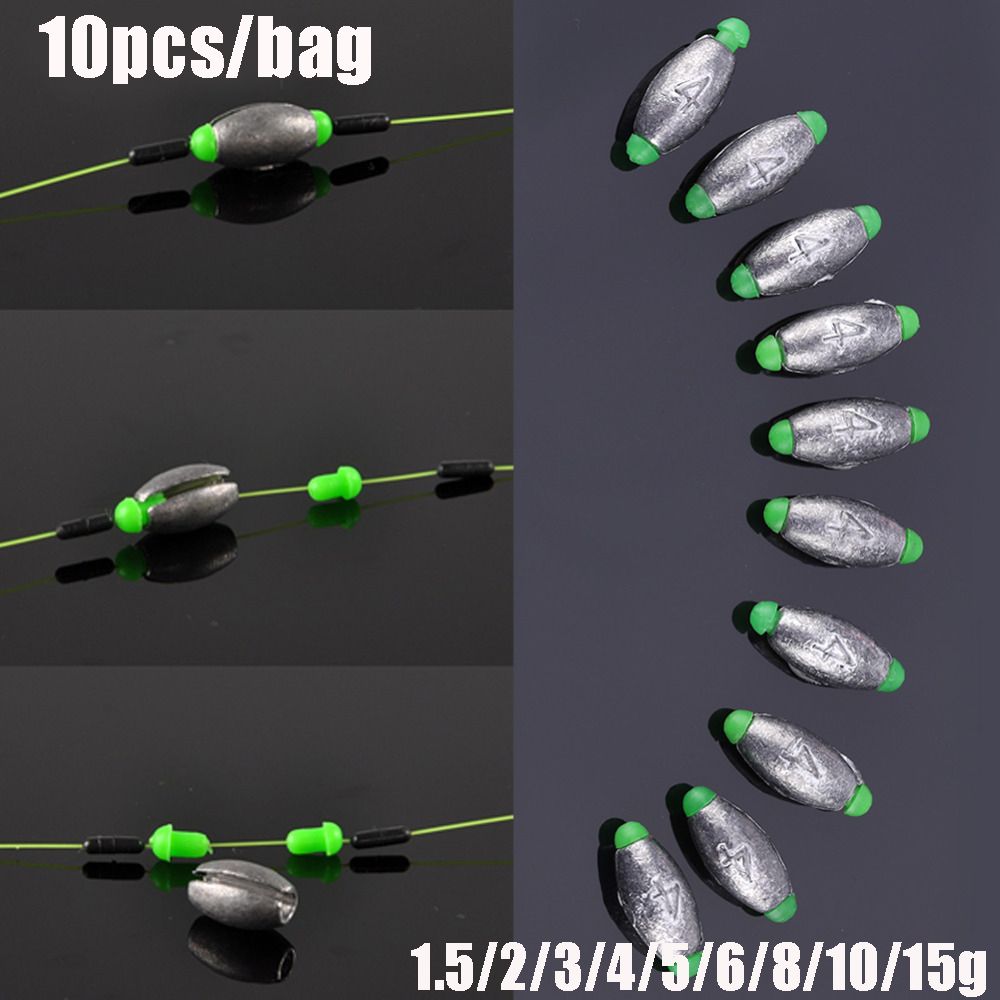 10Pcs Lead Weight Fishing Lead - Fishing Equipment Hanger ulasan dan harga
