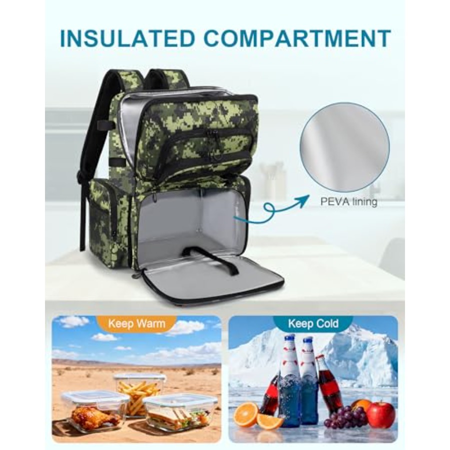 Fishing Backpack with Rod Hold - Fishing Equipment ulasan dan harga