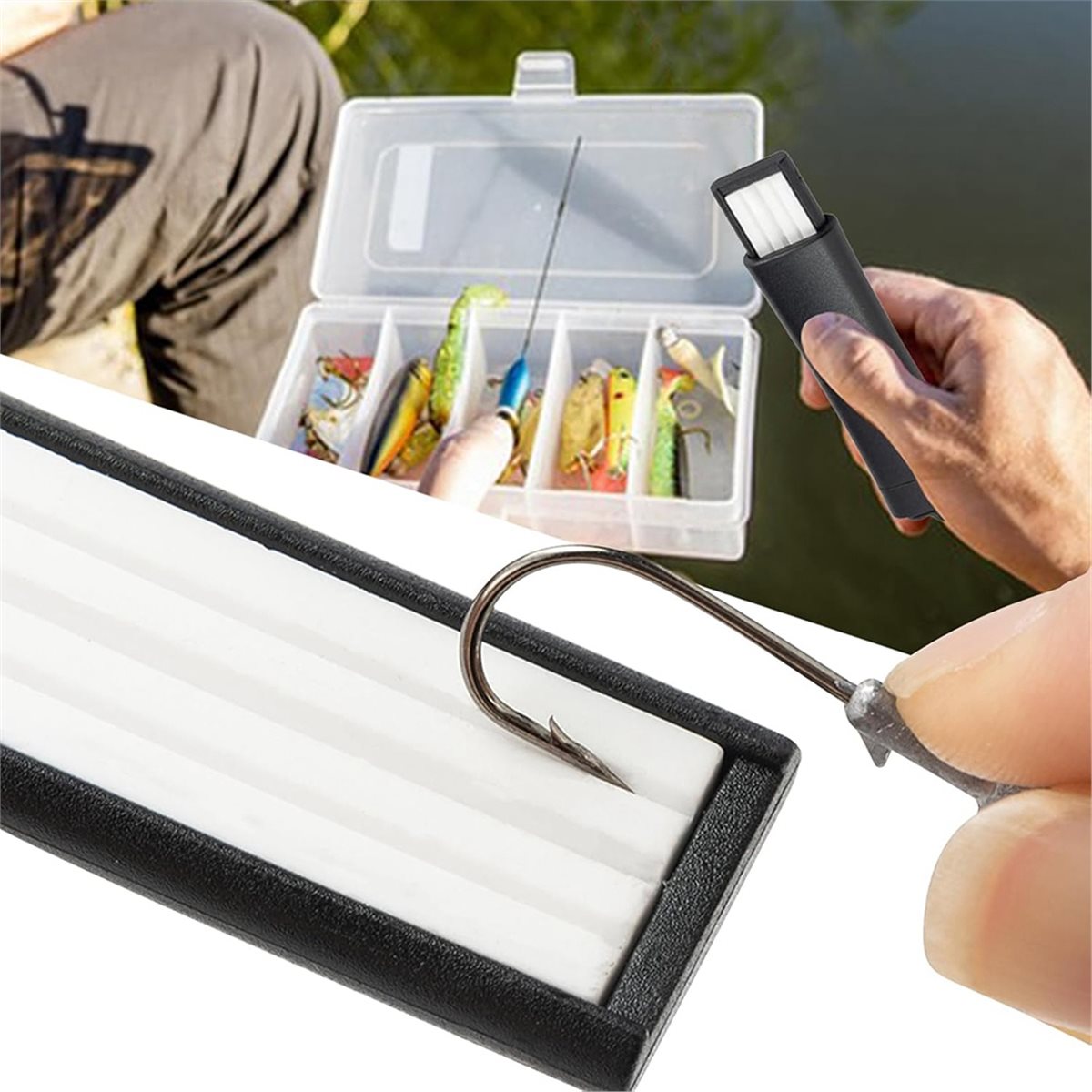 Fishing Hook Sharpener - Compa - Fishing Hook ulasan dan harga