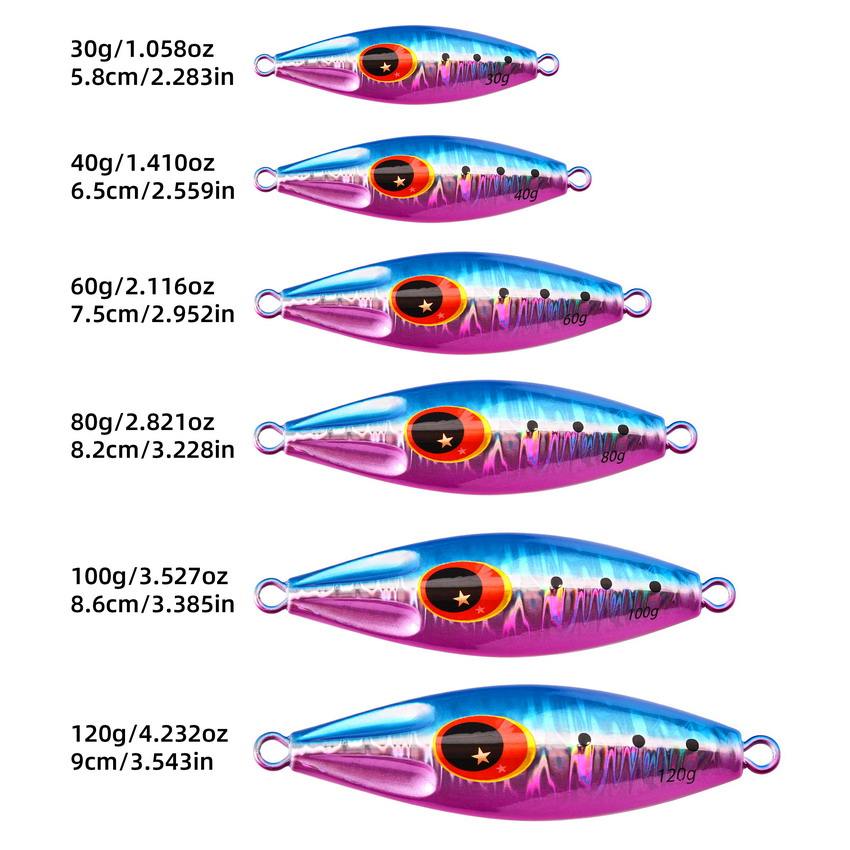 8pcs/lot Metal Jig Fishing Lur - Jig Head Lure ulasan dan harga